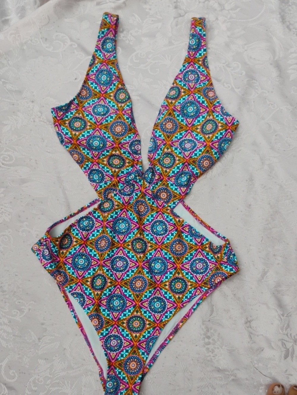Volcom One-Piece Swimsuit, Large